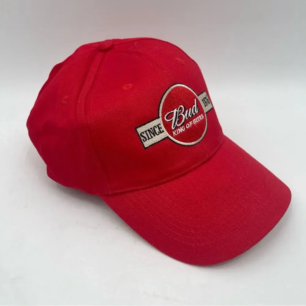 BUDWEISER Vintage Hat King of Beers Adjustable SnapBack Hat Beer Bud Embroidered